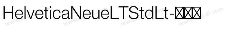 HelveticaNeueLTStdLt字体转换