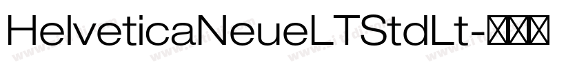 HelveticaNeueLTStdLt字体转换
