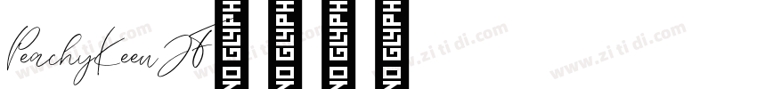 PeachyKeenJF字体转换