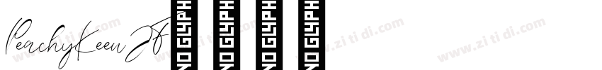 PeachyKeenJF字体转换