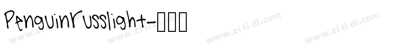 PenguinRussLight字体转换
