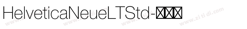 HelveticaNeueLTStd字体转换