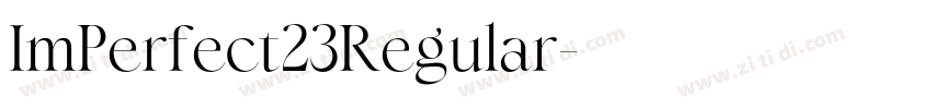 ImPerfect23Regular字体转换