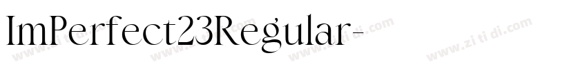 ImPerfect23Regular字体转换
