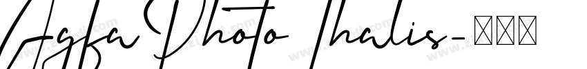 AgfaPhotoThalis字体转换