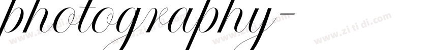 photography字体转换 photography字体转换