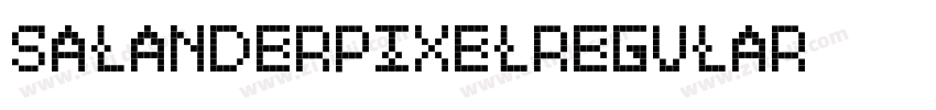 SalanderPixelRegular字体转换