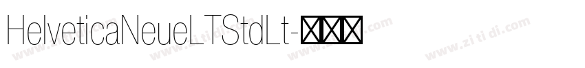 HelveticaNeueLTStdLt字体转换