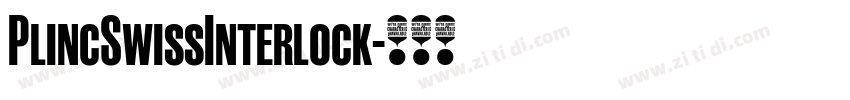PlincSwissInterlock字体转换