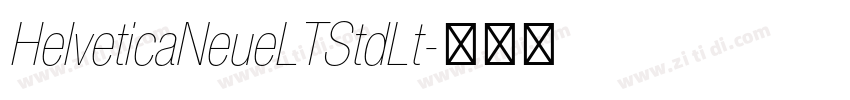 HelveticaNeueLTStdLt字体转换