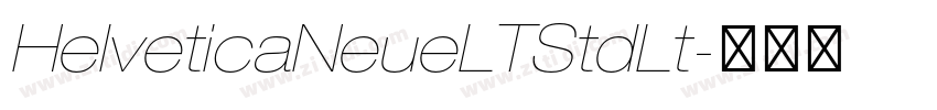 HelveticaNeueLTStdLt字体转换