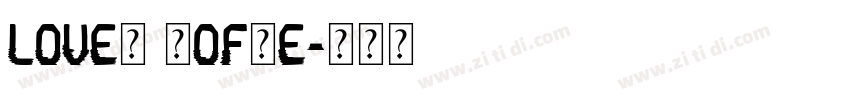 Love槿·夕ofěe字体转换