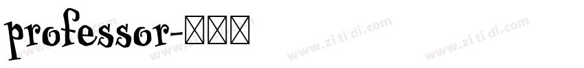 professor字体转换