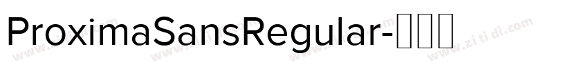 ProximaSansRegular字体转换