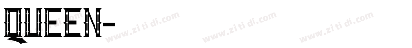 Queen字体转换