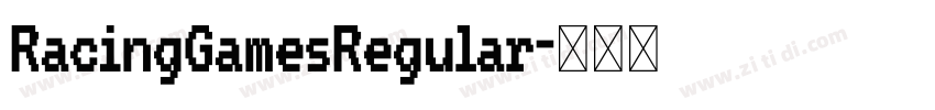 RacingGamesRegular字体转换