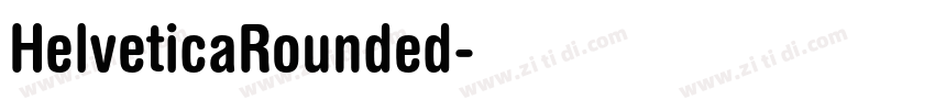 HelveticaRounded字体转换