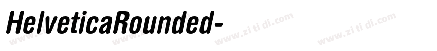 HelveticaRounded字体转换