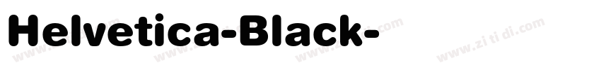 Helvetica-Black字体转换