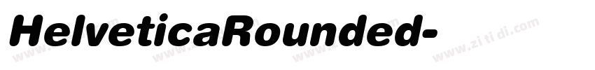 HelveticaRounded字体转换