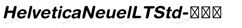HelveticaNeuelLTStd字体转换