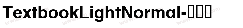 TextbookLightNormal字体转换