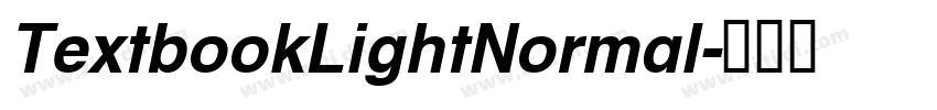 TextbookLightNormal字体转换