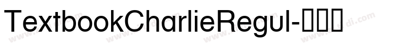 TextbookCharlieRegul字体转换