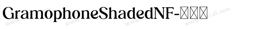 GramophoneShadedNF字体转换