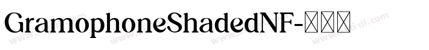 GramophoneShadedNF字体转换