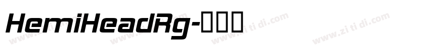 HemiHeadRg字体转换