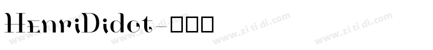 HenriDidot字体转换
