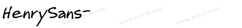 HenrySans字体转换