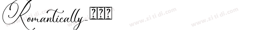Romantically字体转换