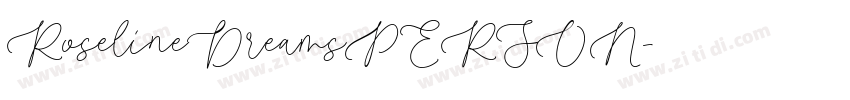 RoselineDreamsPERSON字体转换