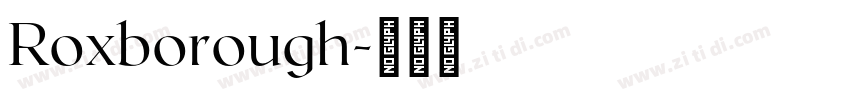 Roxborough字体转换