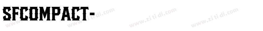 SFcompact字体转换