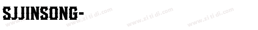 SJjinsong字体转换
