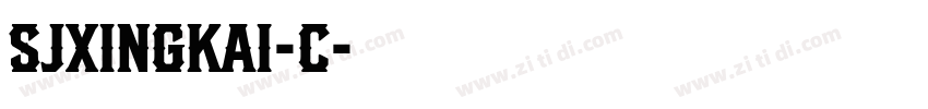 SJxingkai-C字体转换