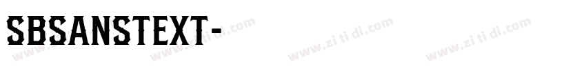 SBsanstext字体转换