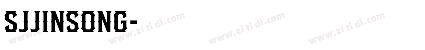 SJjinsong字体转换