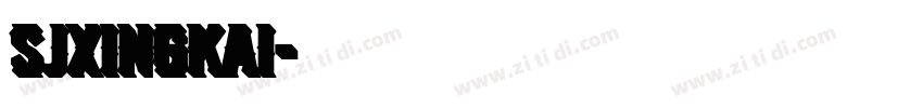 SJxingkai字体转换