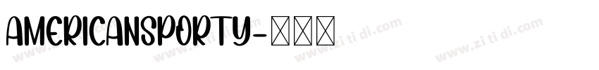 AmericanSporty字体转换