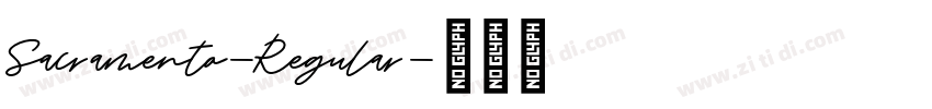 Sacramento-Regular字体转换