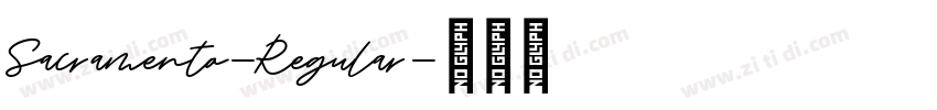 Sacramento-Regular字体转换