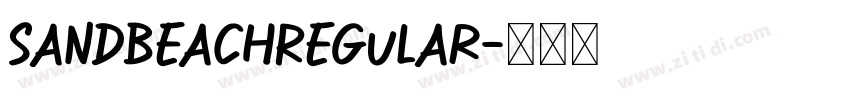 SandBeachRegular字体转换