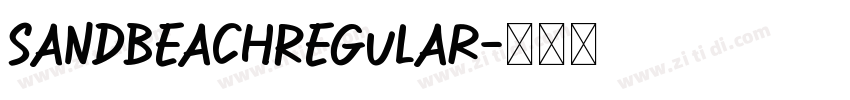 SandBeachRegular字体转换
