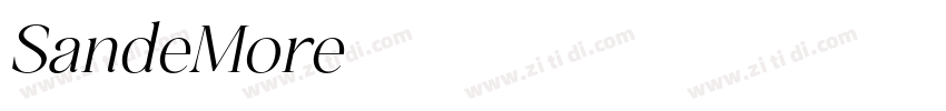 SandeMore字体转换