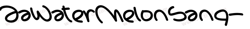 AaWaterMelonSang字体转换