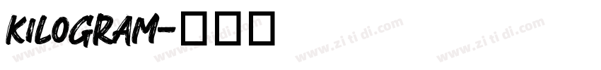 kiloGram字体转换